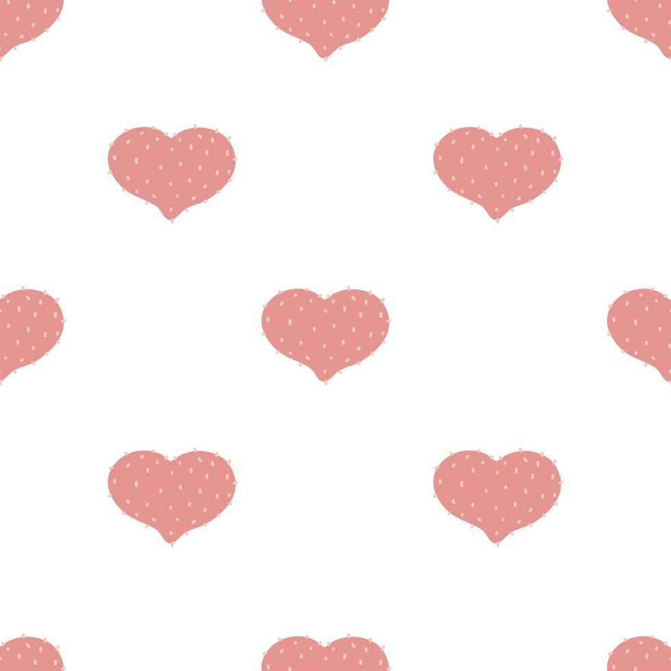 fond de vecteur de conception de coeur d'amour sans soudure. modèle sans couture le jour de la saint-valentin. la texture transparente avec cuteheart. impression romantique sans fin.