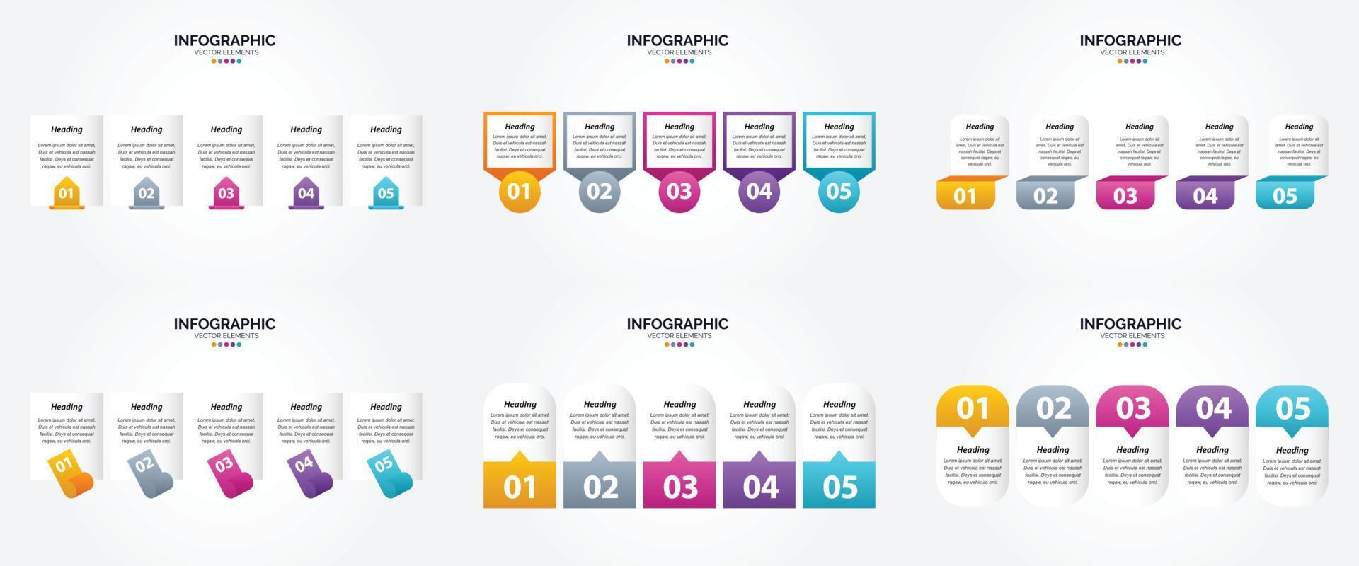 ces infographies vectorielles sont idéales pour la publicité dans une brochure. prospectus. ou magazine. vecteur