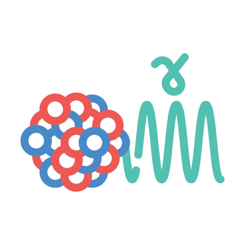 ondes électromagnétiques couleur icône illustration vectorielle vecteur