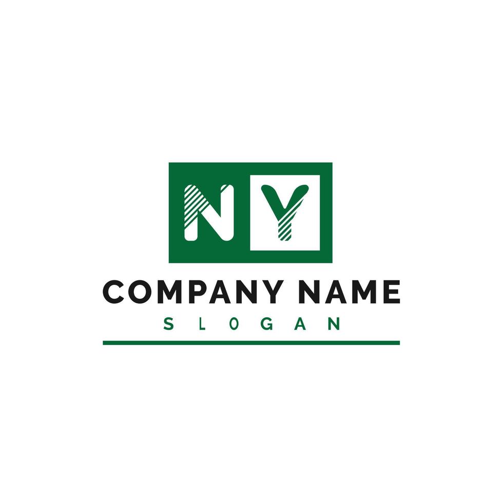 création de logo de lettre ny vecteur