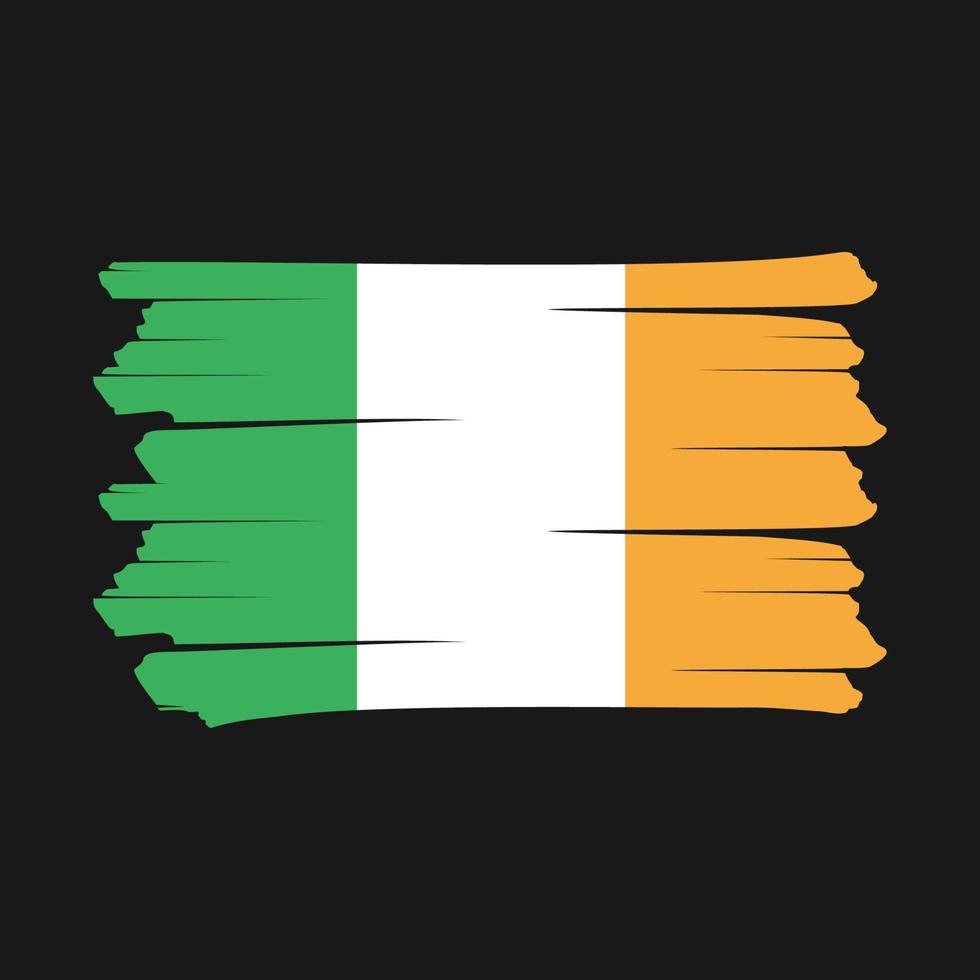 brosse drapeau irlande vecteur