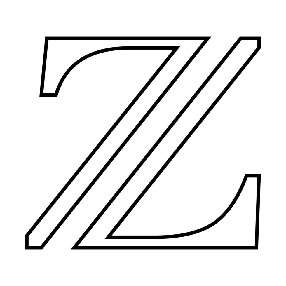 lettre z icône illustration vecteur