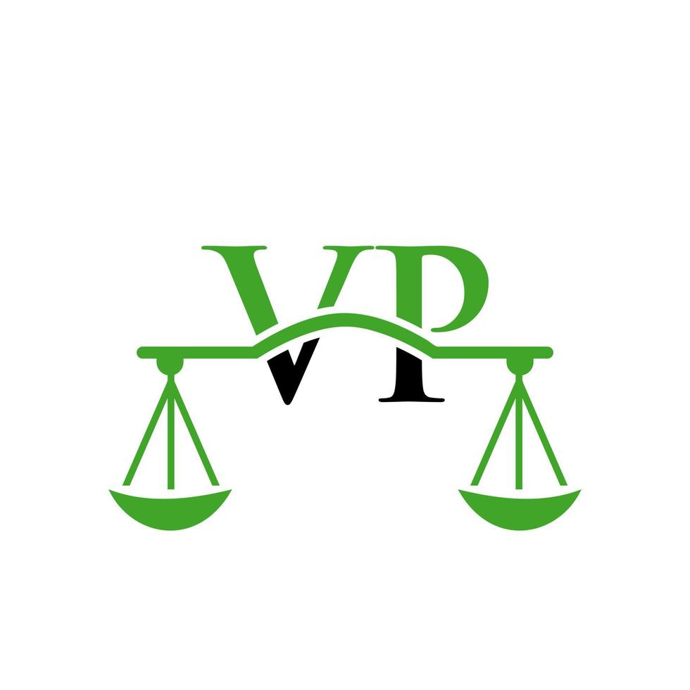 lettre de cabinet d'avocats création de logo vp. signe d'avocat vecteur