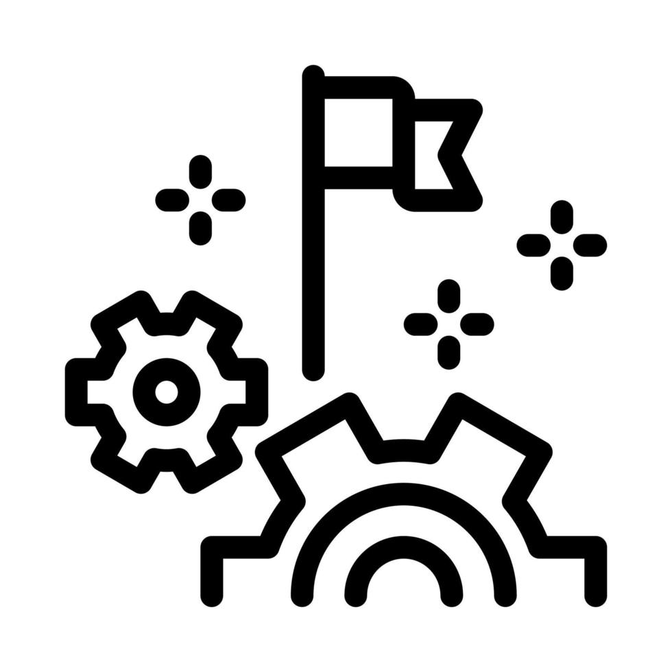 illustration vectorielle de l'icône des paramètres d'optimisation du moteur vecteur