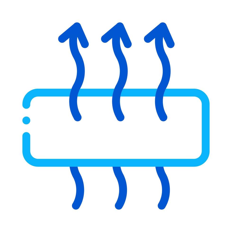 illustration de contour icône matelas respirant vecteur