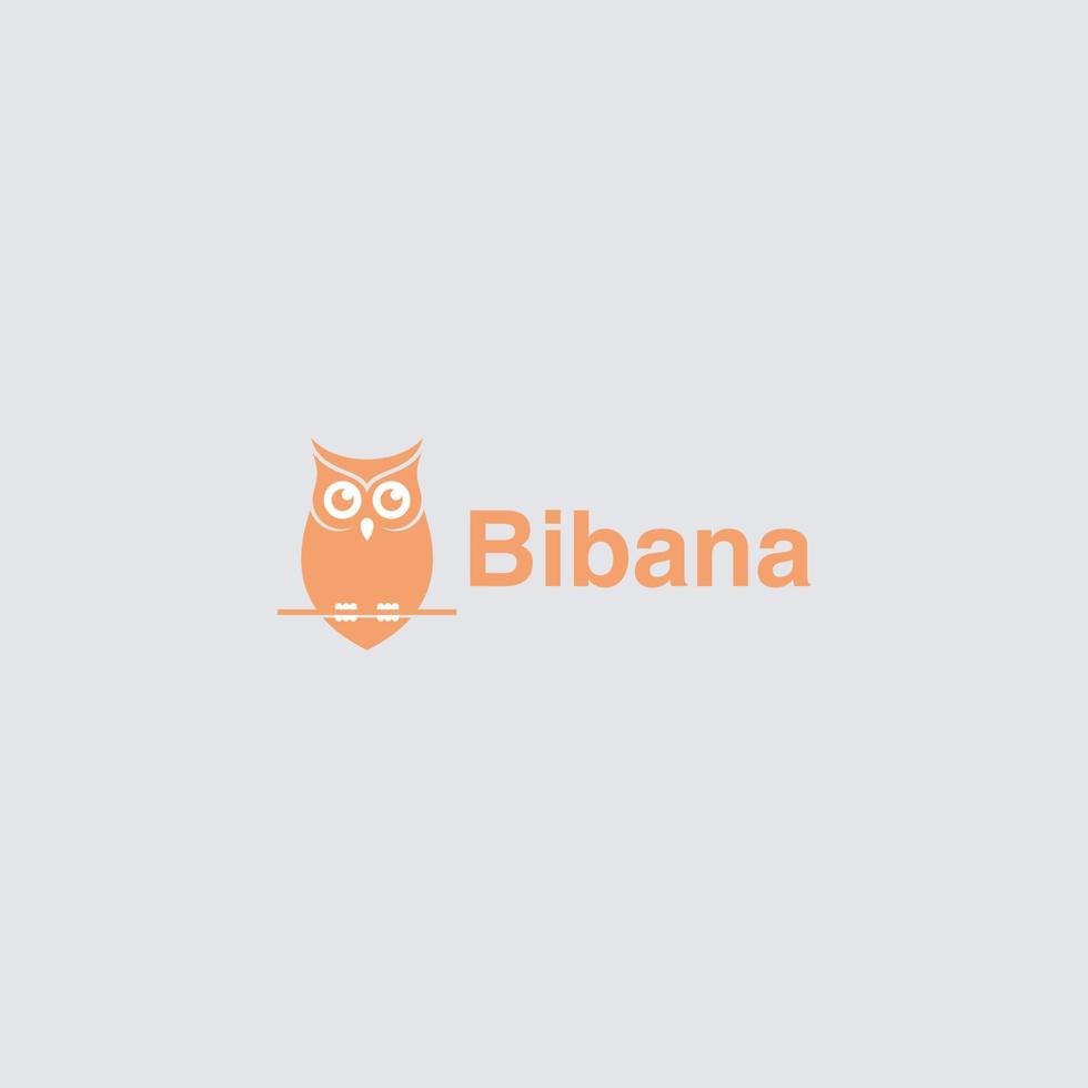 illustration de hibou, création de logo de hibou, vecteur