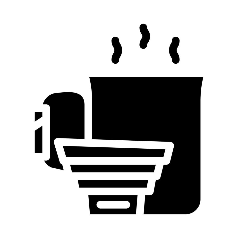 vaisselle pour illustration vectorielle d'icône de glyphe d'aventure vecteur