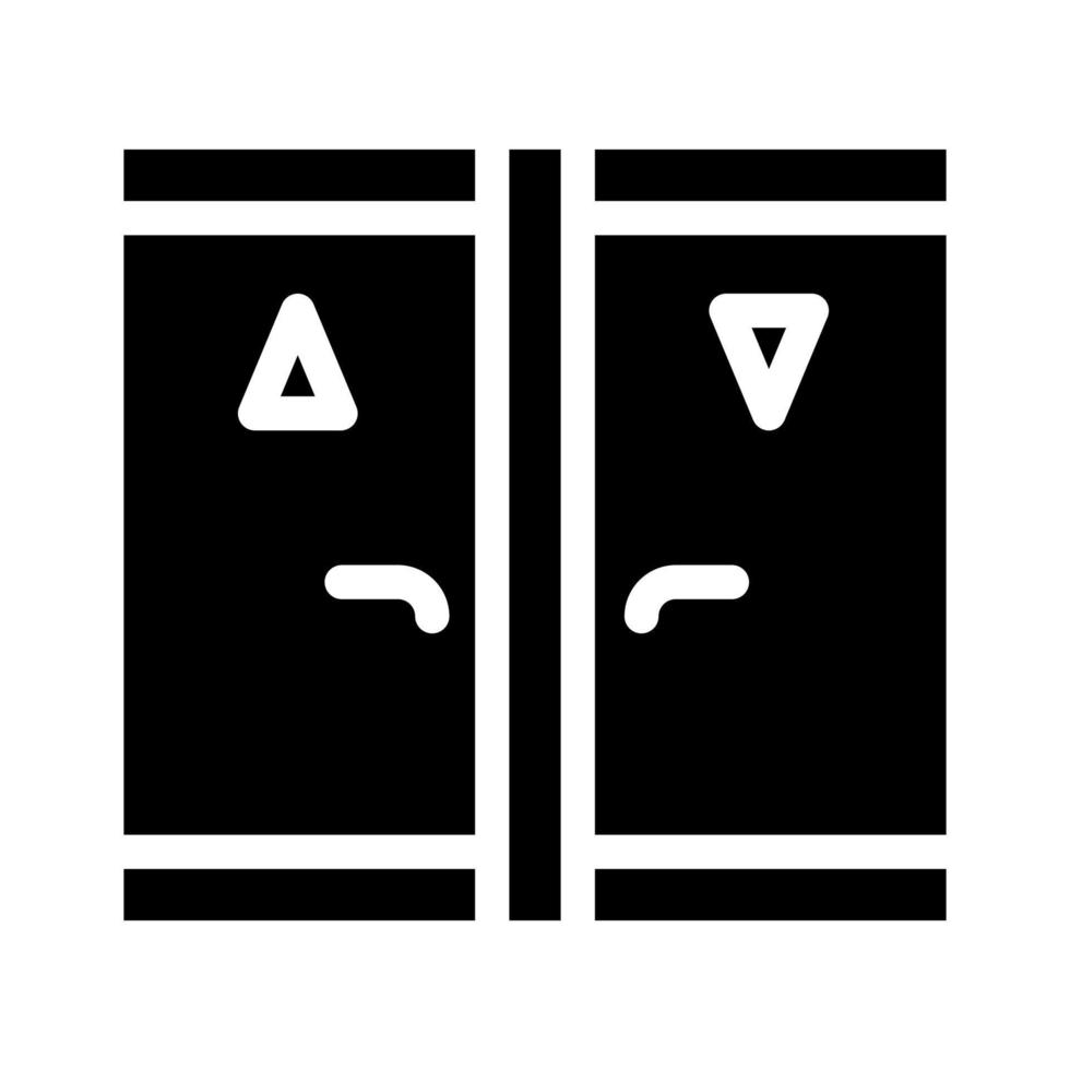 illustration vectorielle d'icône de glyphe de salle de toilette vecteur