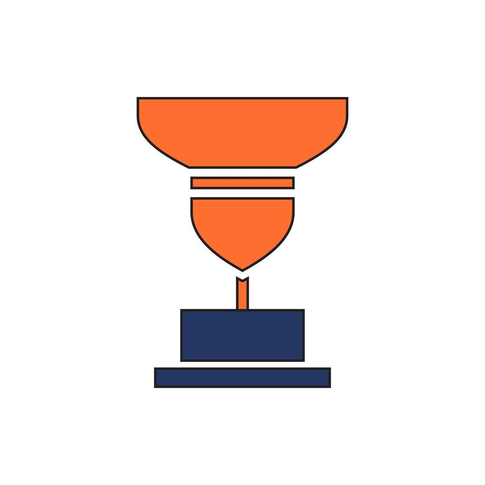 vecteur d'icône de trophée. trophée icône illustration vectorielle