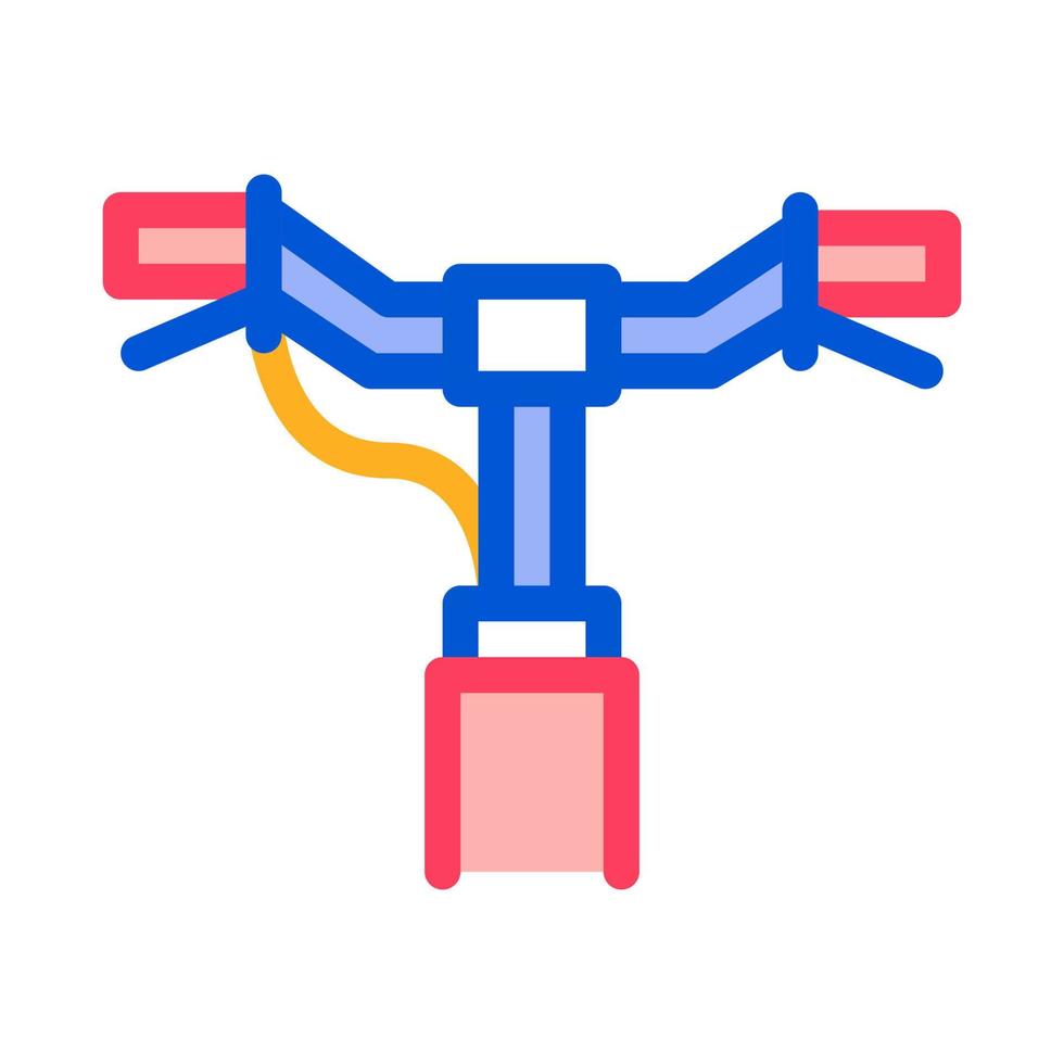 illustration de contour d'icône de volant de vélo vecteur