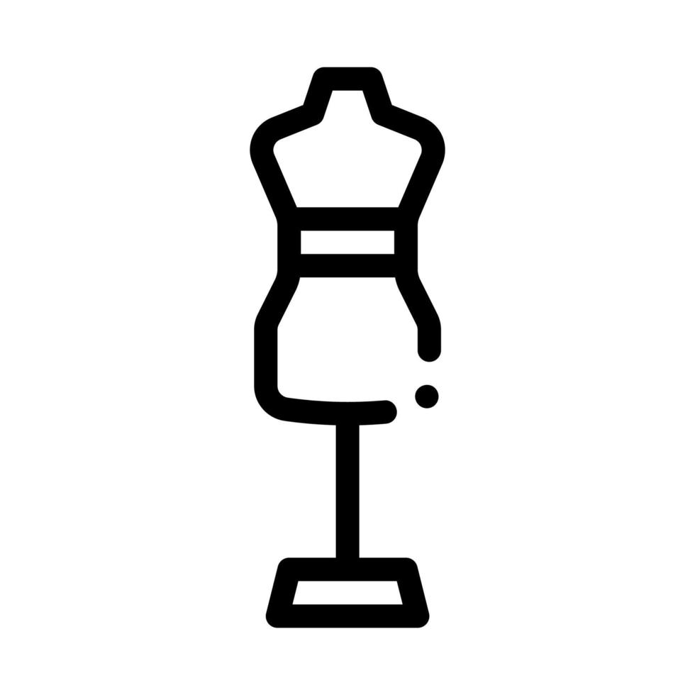 mannequin pour mesurer l'illustration du contour vectoriel de l'icône