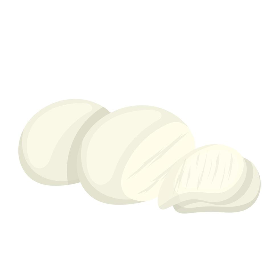 illustration vectorielle de dessin animé de fromage mozzarella vecteur