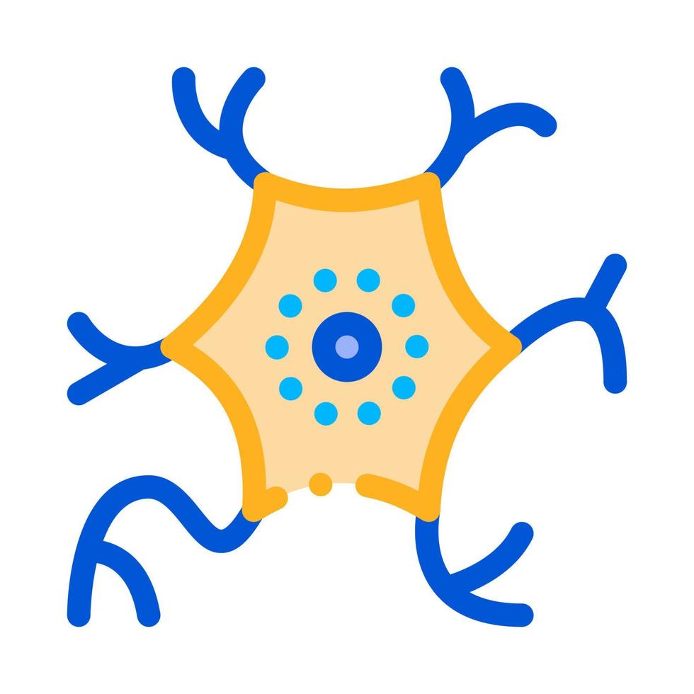 icône de fine ligne de vecteur de bactérie virale microscopique