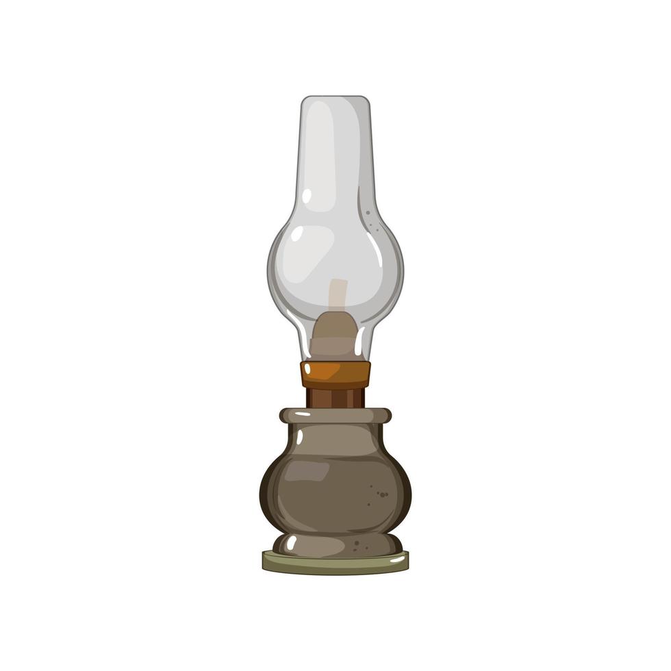 illustration vectorielle de lanterne lampe à kérosène dessin animé vecteur