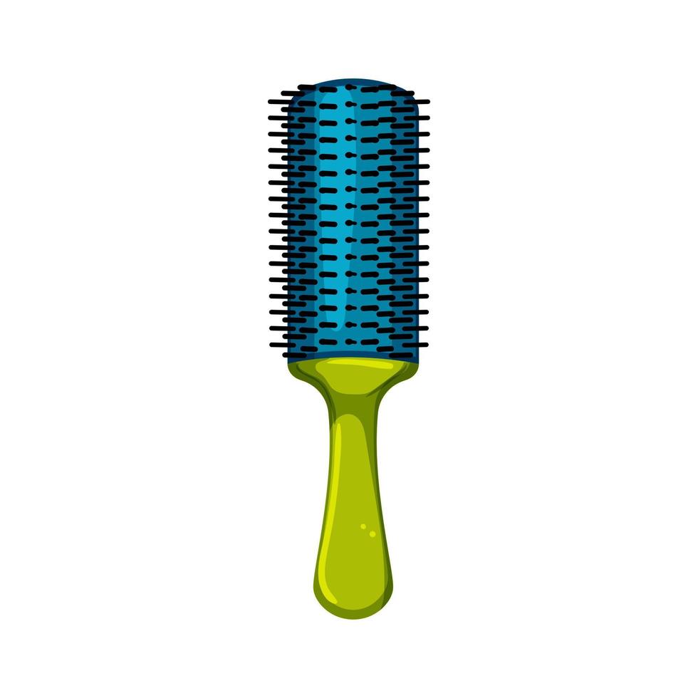 illustration vectorielle de dessin animé brosse à cheveux hygiène vecteur