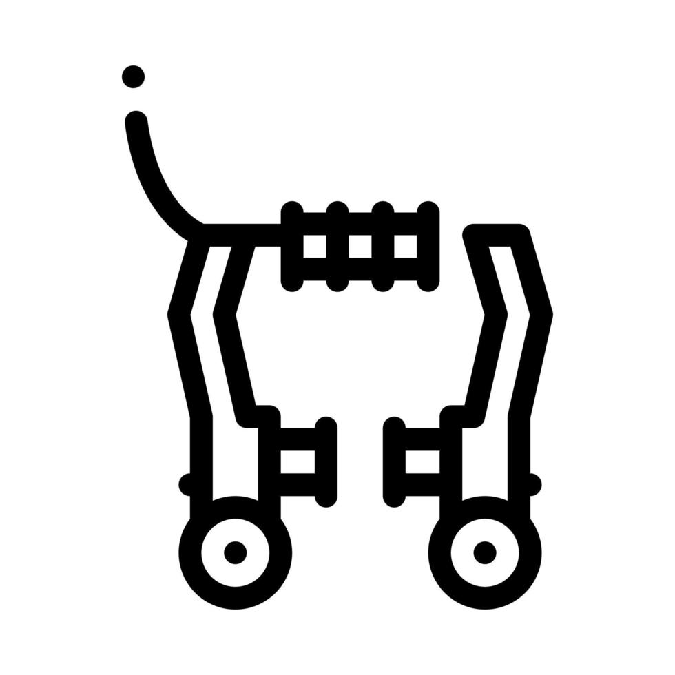 illustration vectorielle de poignées de frein de vélo vecteur