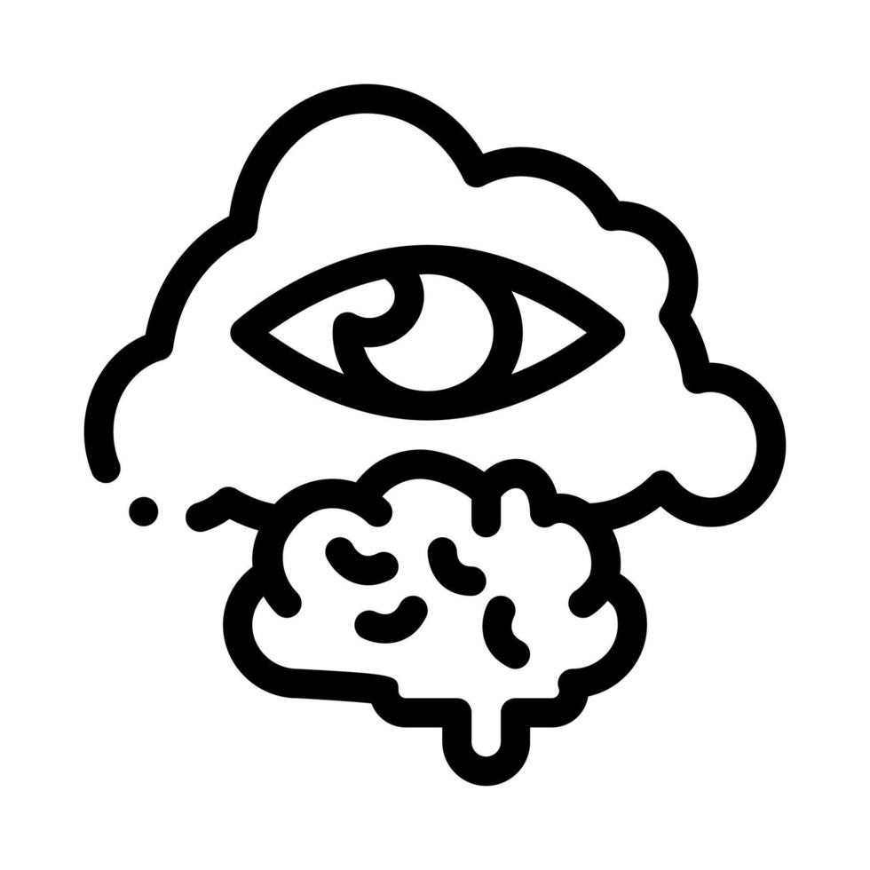 illustration vectorielle de l'icône de conscience de soi vecteur