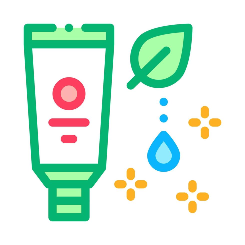 illustration de contour vectoriel icône crème nutritive