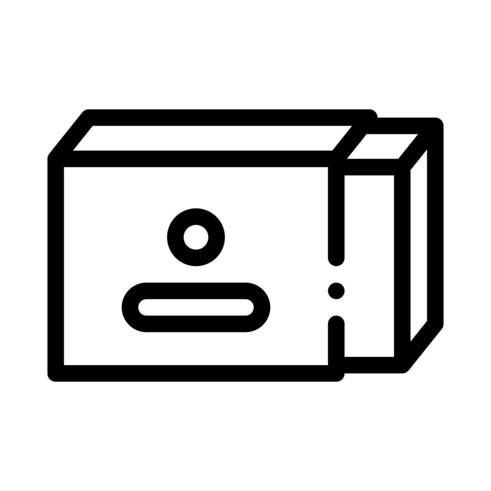 paquet ouvert d'illustration vectorielle d'icône de beurre vecteur