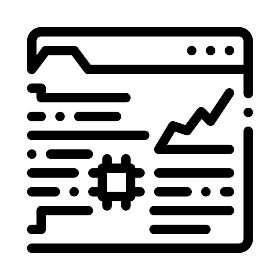 illustration vectorielle de l'icône d'automatisation des processus robotiques vecteur