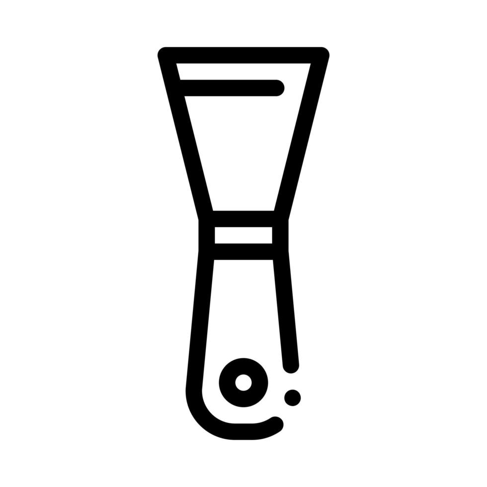 illustration vectorielle de l'icône de la spatule de poterie vecteur