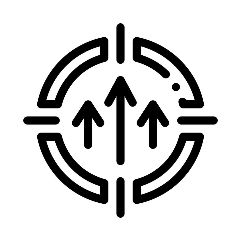 illustration vectorielle de l'icône des objectifs personnels vecteur