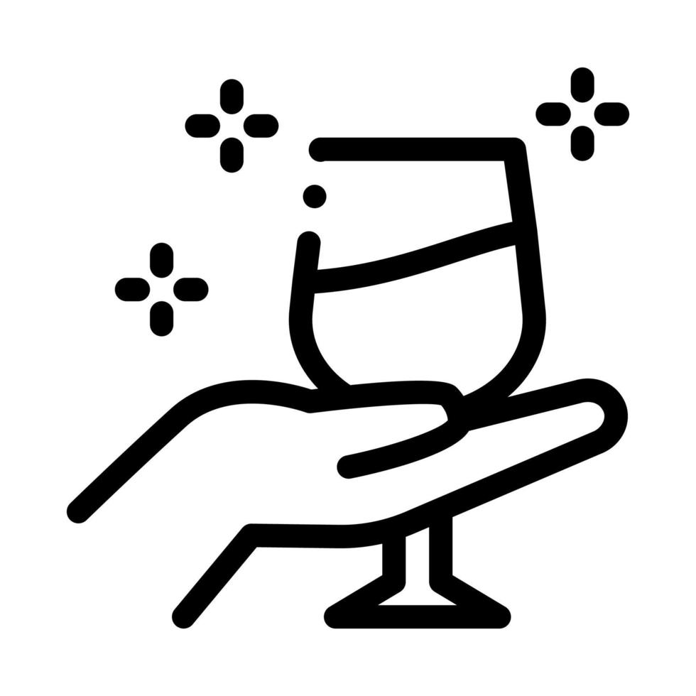 illustration vectorielle de l'icône de test de vin vecteur