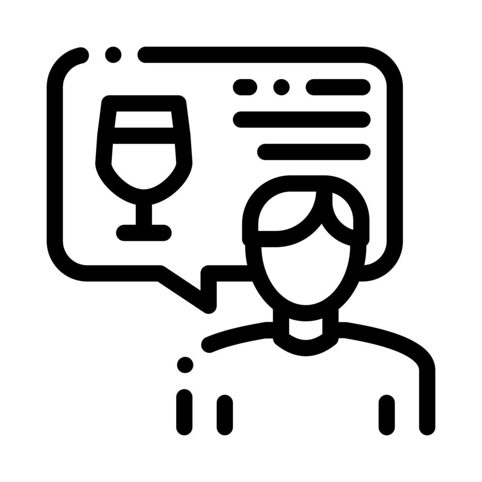 représentant de l'illustration vectorielle de l'icône du vin vecteur