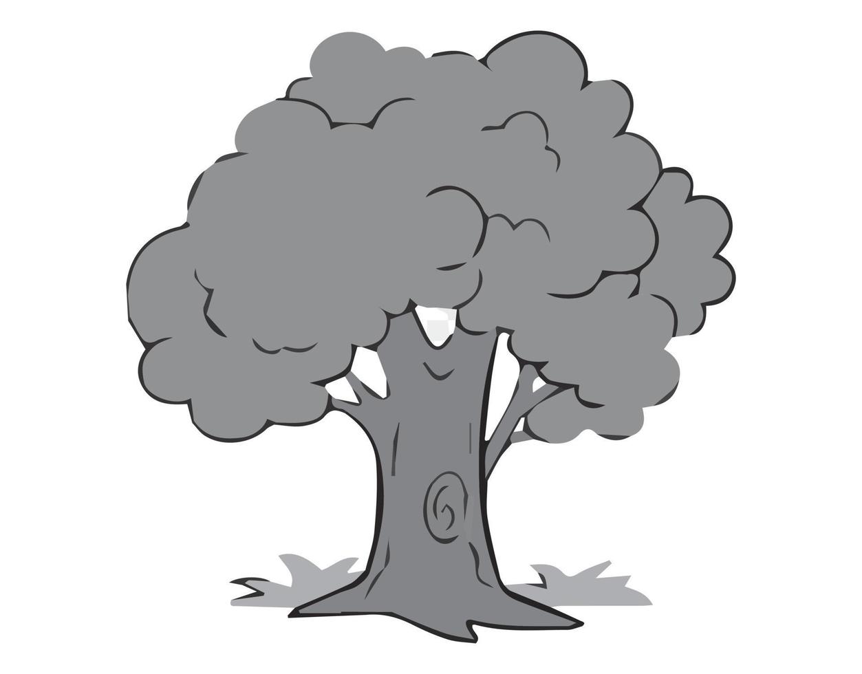 arbre, vecteur, silhouette, illustration, dessin vecteur