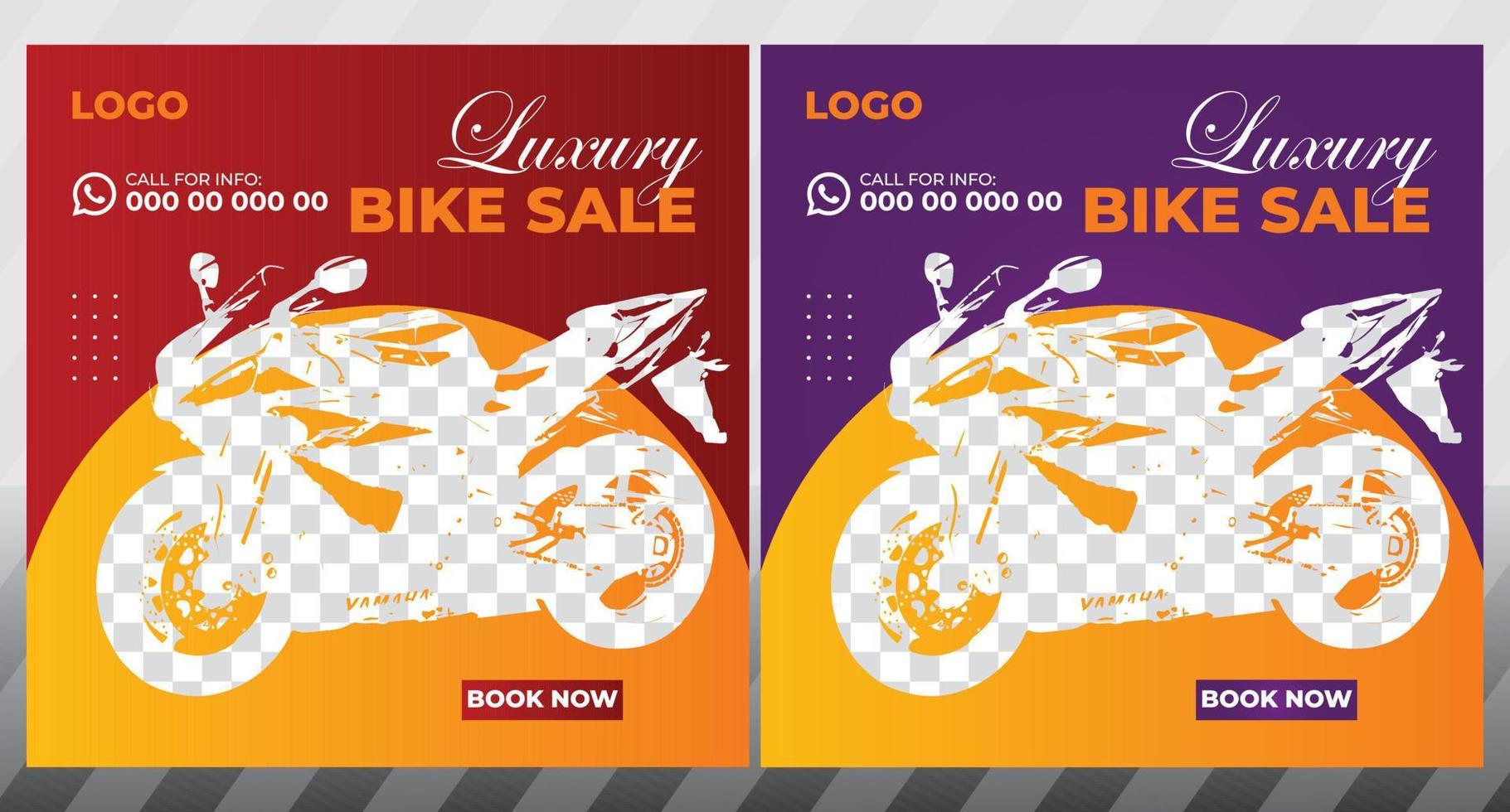 modèle de médias sociaux d'affiche de réduction de la vie de vélo de montagne vecteur