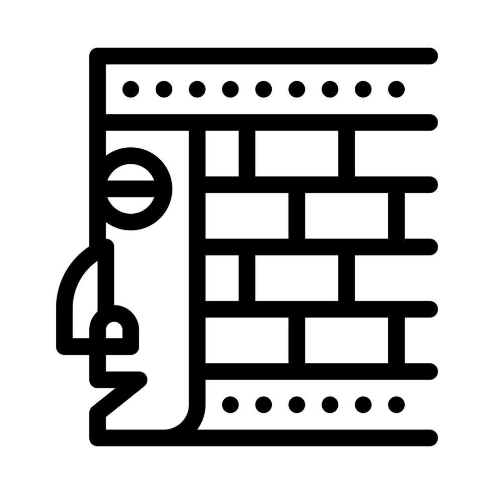 illustration de contour de vecteur d'élément architectural