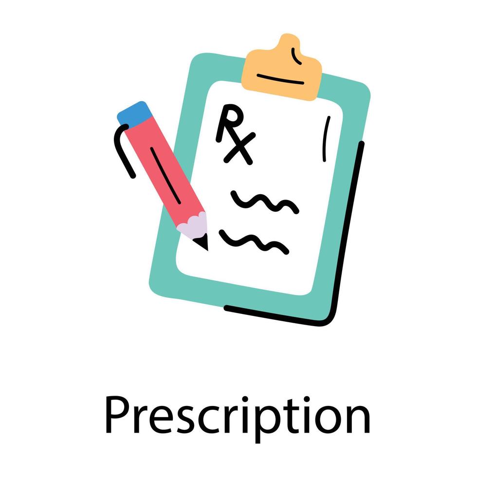 concepts de prescription à la mode vecteur