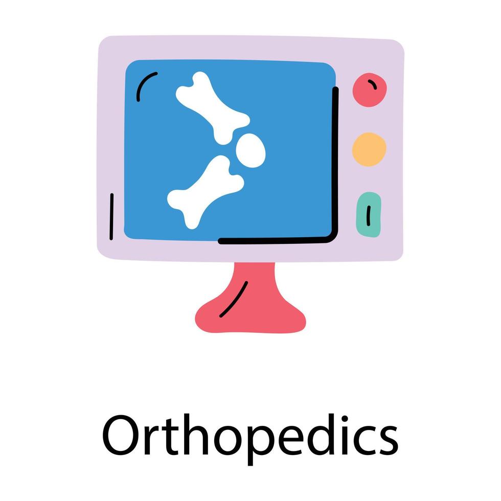 concepts d'orthopédie à la mode vecteur