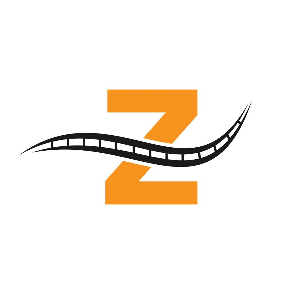 logo de transport avec concept de lettre z vecteur