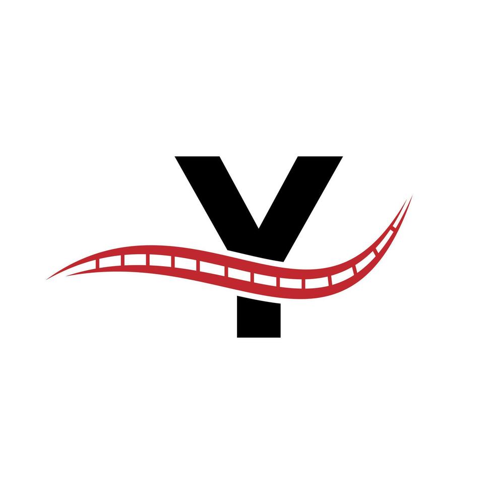 logo de transport avec concept de lettre y vecteur