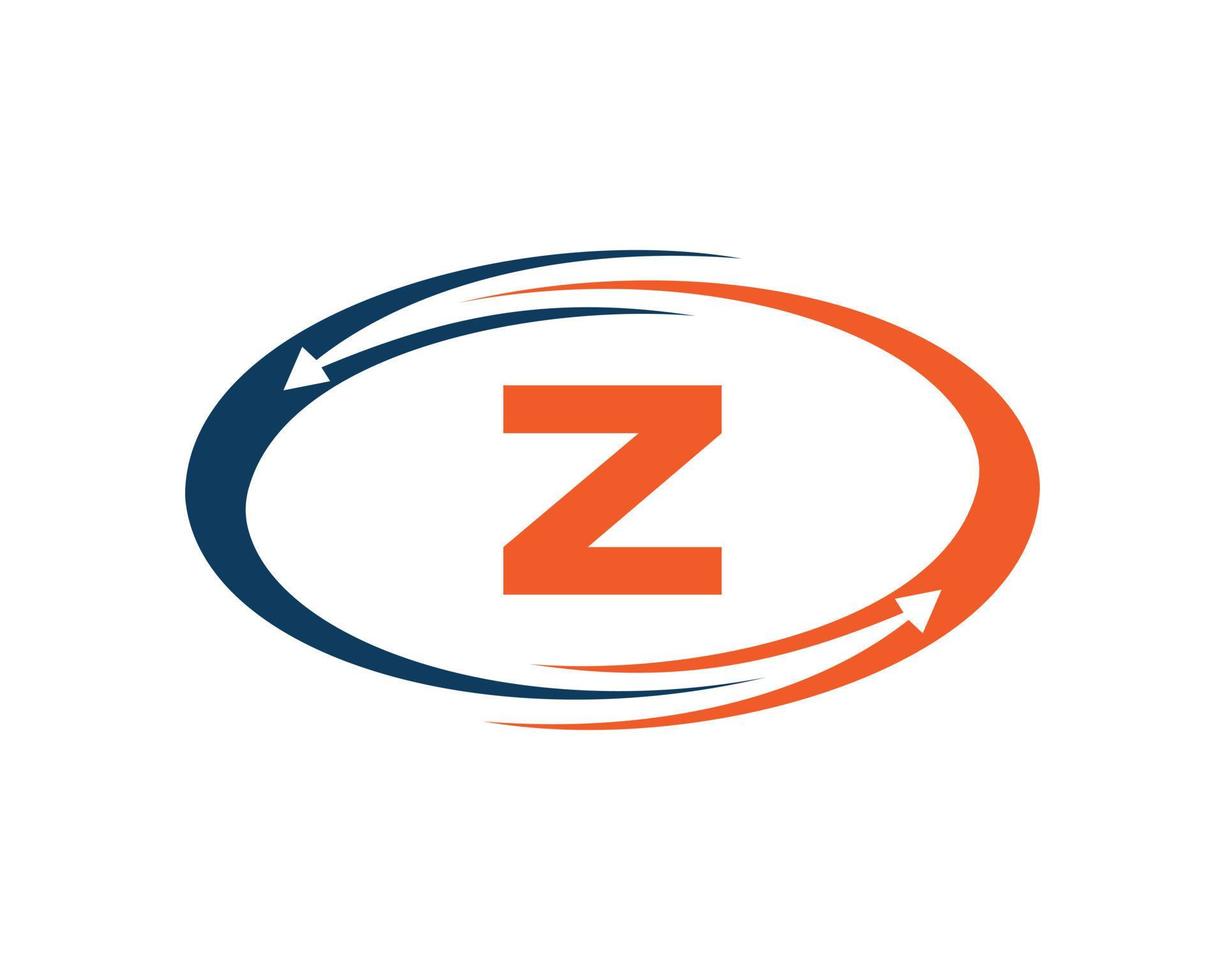 création de logo de technologie lettre z vecteur