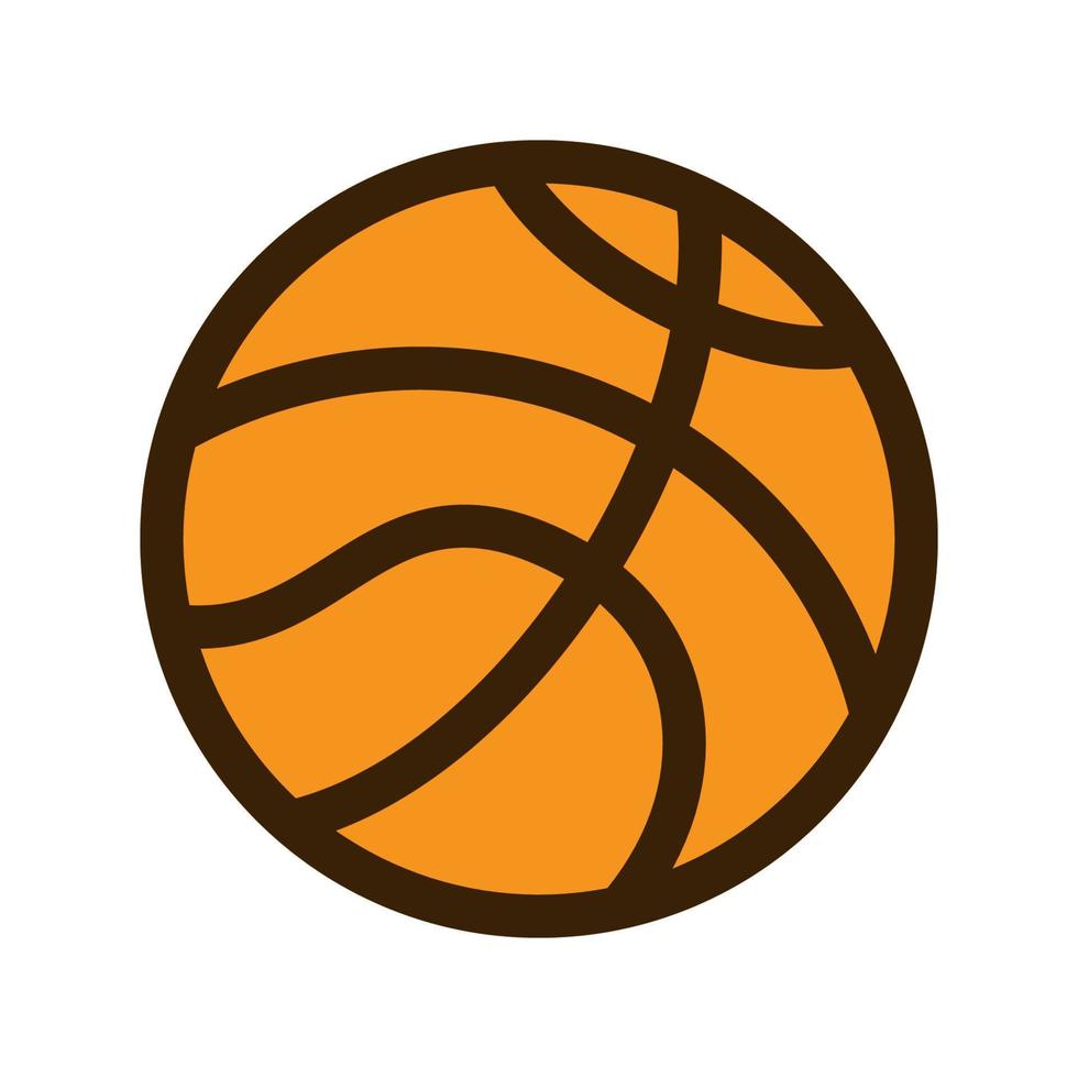 modèle d'icône de ballon de basket vecteur