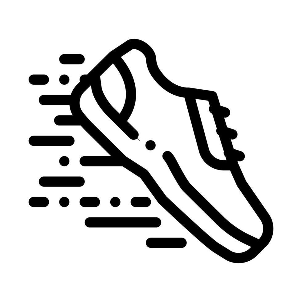 illustration de contour vectoriel icône sneaker sportive
