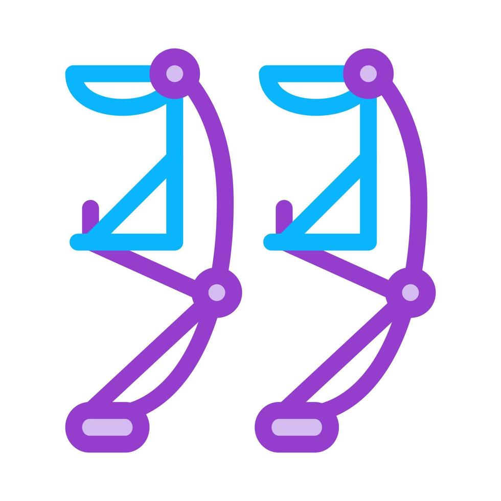 illustration de contour vectoriel icône équipement de saut