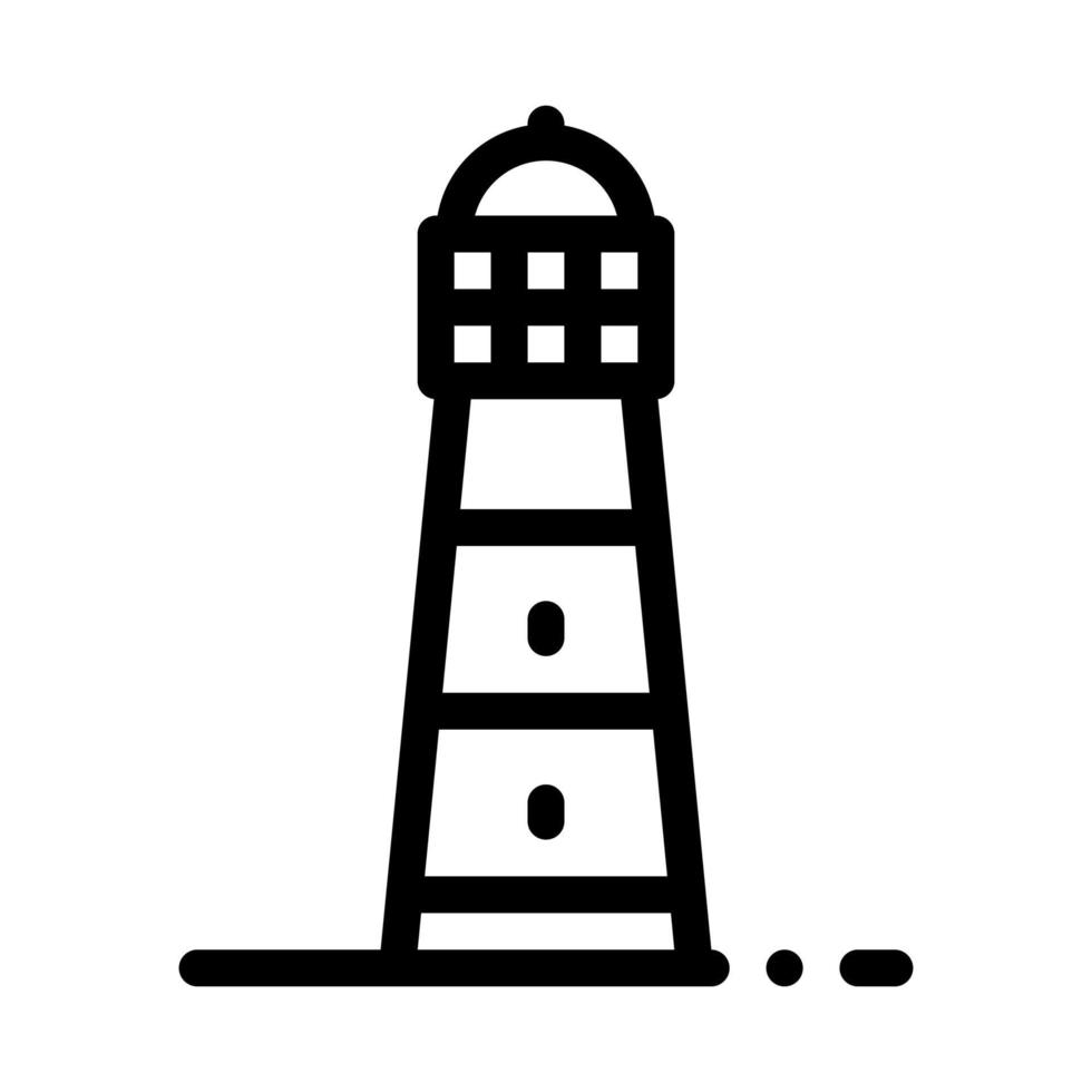 illustration de contour vectoriel icône phare