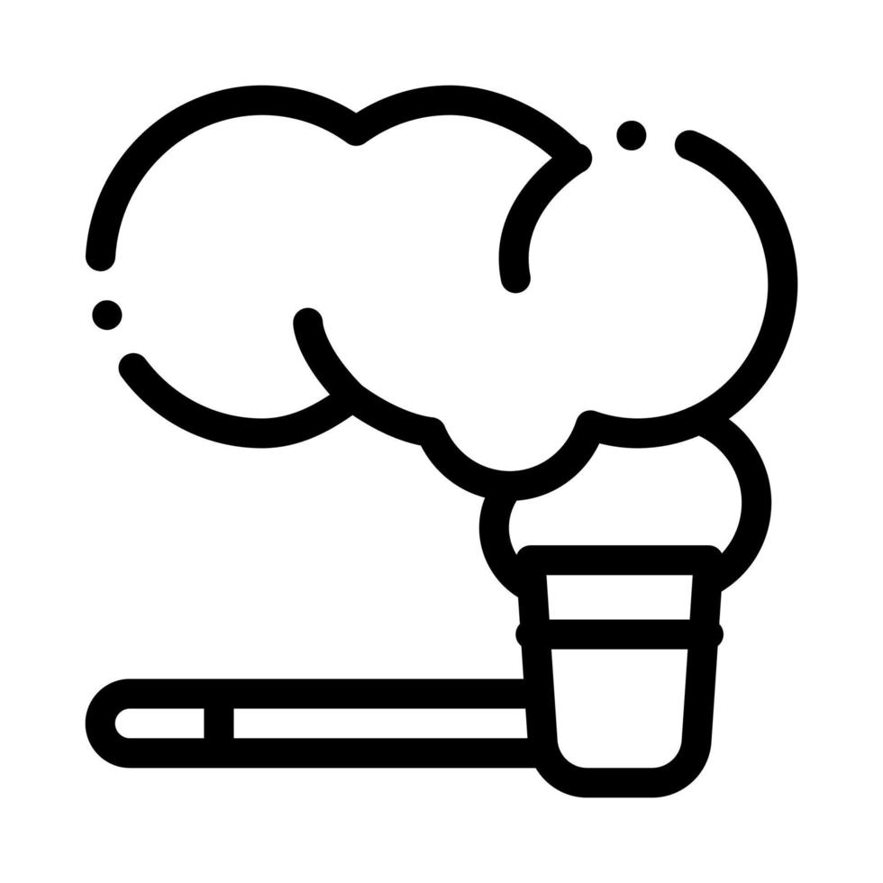 illustration vectorielle de l'icône de la pipe à fumer vecteur