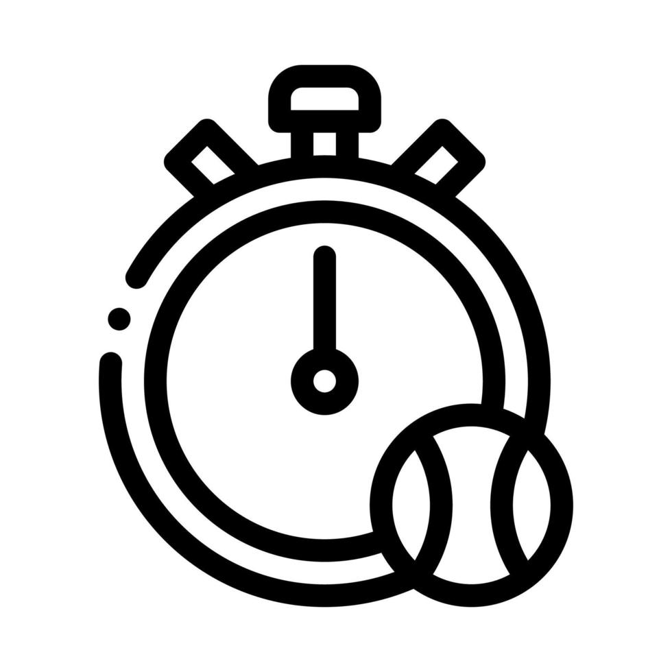 illustration de contour vectoriel icône boule chronomètre