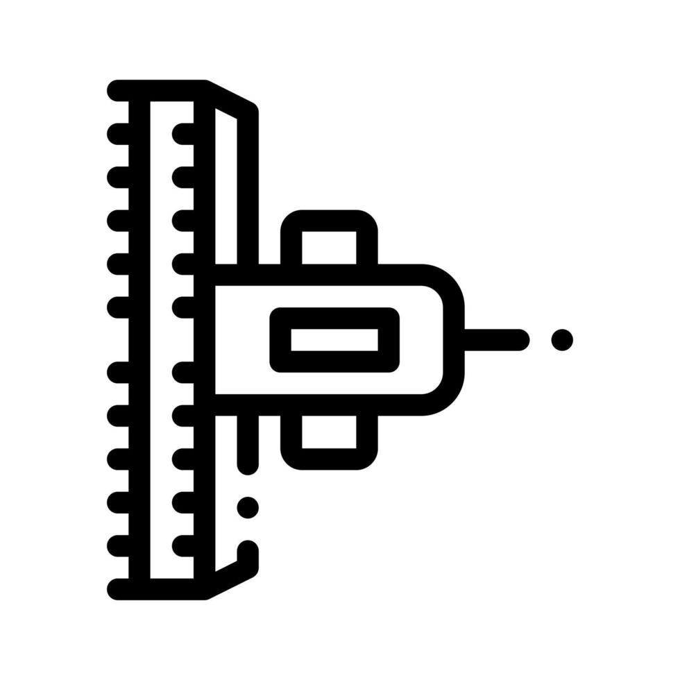 icône de fine ligne de vecteur de remorque de cultivateur agricole