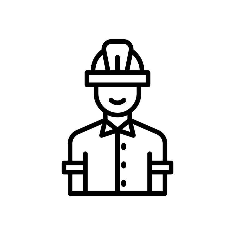 icône d'ingénieur pour votre site Web, mobile, présentation et conception de logo. vecteur