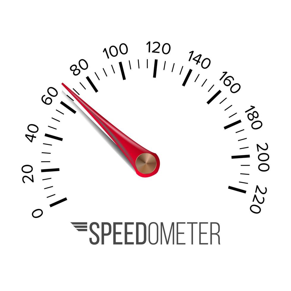 vecteur de compteur de vitesse. tachymètre de jauge de console abstraite de voiture. illustration