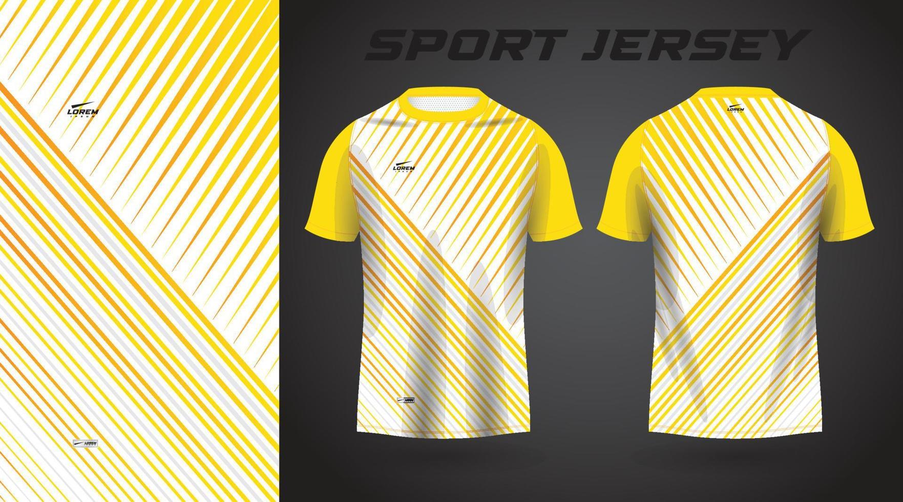 conception de maillot de sport chemise jaune vecteur