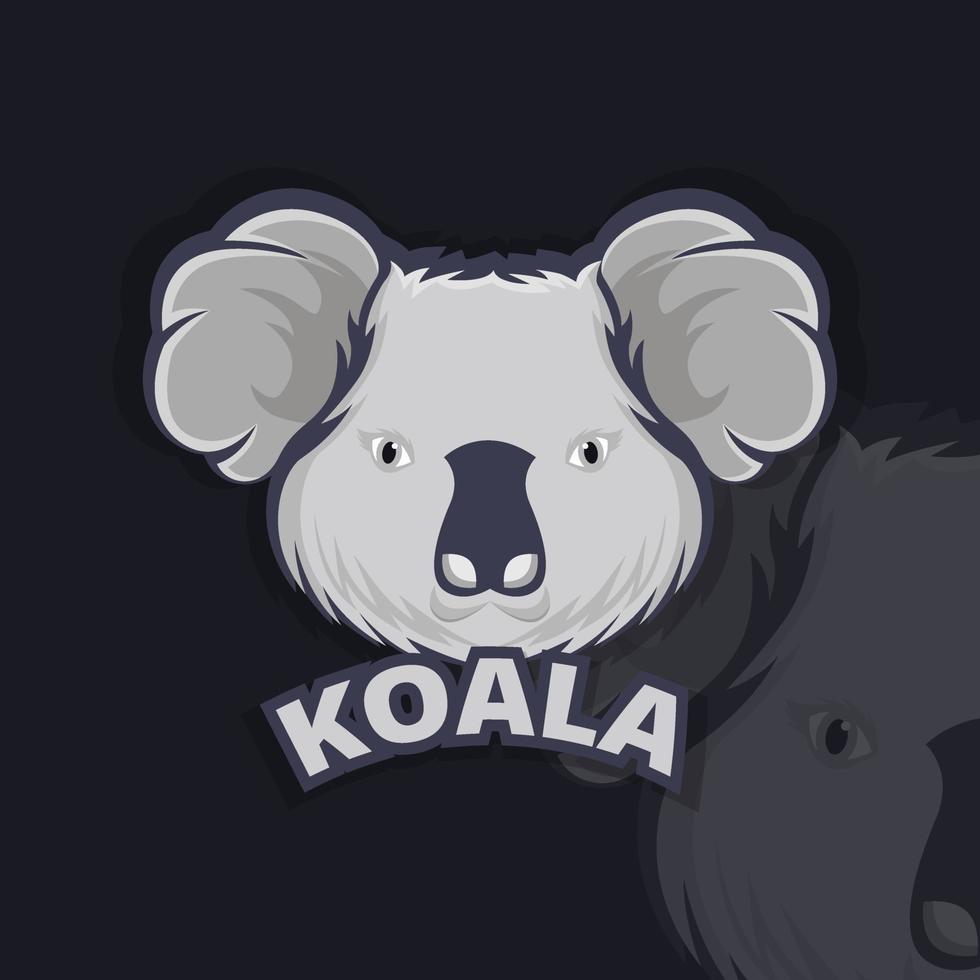 logo d'icône d'animal de koala. symbole de dessin animé de koala australien. animal australie mammifère illustration vectorielle vecteur