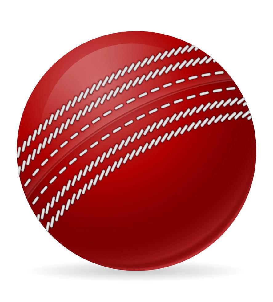 balle de cricket pour un match de sport vecteur