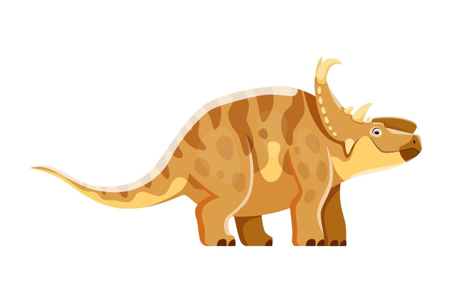 personnage de dessin animé pachyrhinosaurus dinosaure vecteur