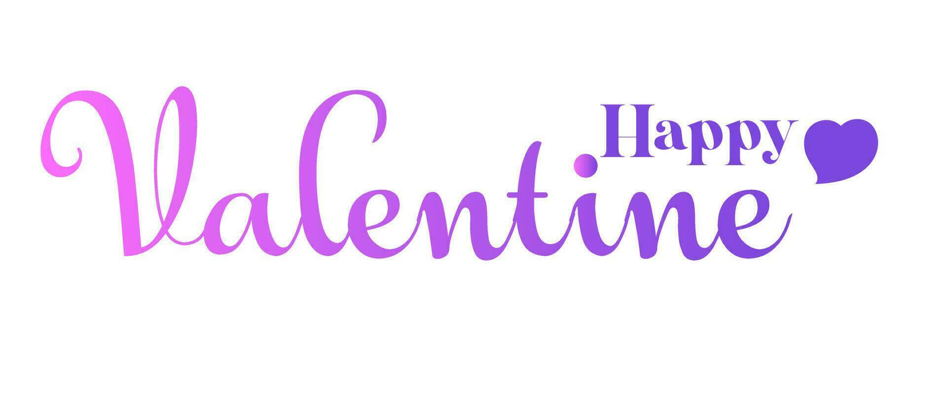 affiche de typographie happy valentines day avec calligraphie manuscrite texte fond d'écran background.eps vecteur